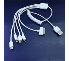 Replacement for 5 IN 1 WHITE CABLES USB - Quality Phone Parts in Sri Lanka